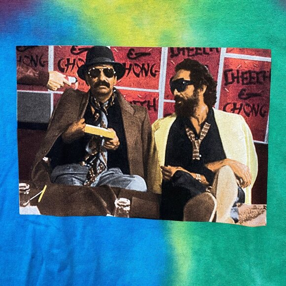 Cheech & Chong Graphic Print Tie Dye T-Shirt Small - Picture 2 of 4